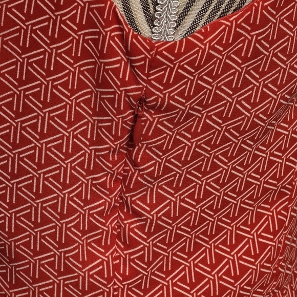 Banana Republic Women's Red Printed Dress Size 6 - Picture 5 of 6